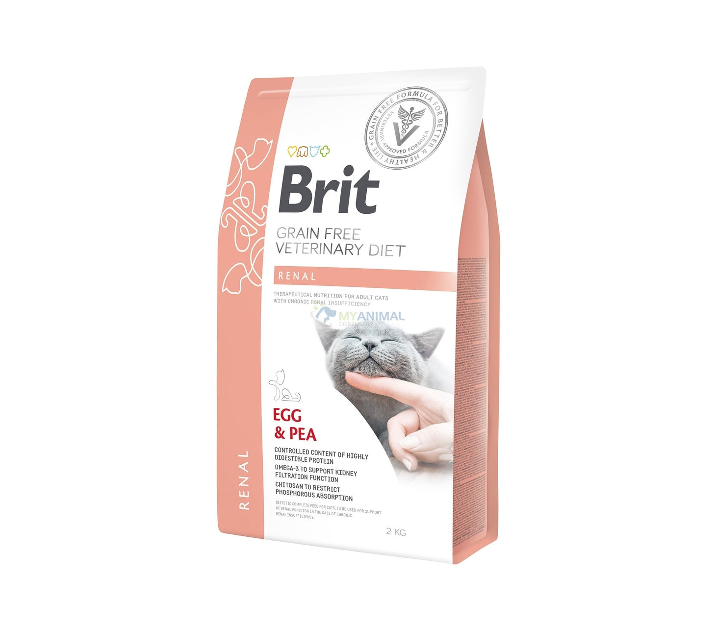 Brit Veterinary Diet Renal Grain-Free Egg & Pea Dry Feline Food