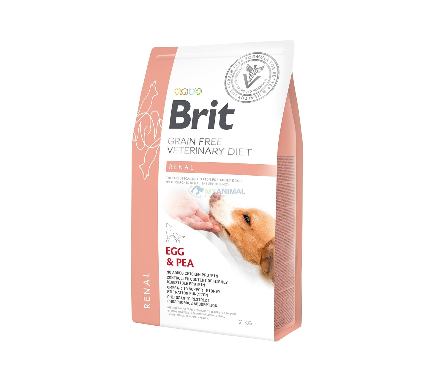 Brit Veterinary Diet Renal Grain-Free Egg & Pea Canine Dry Dog Food