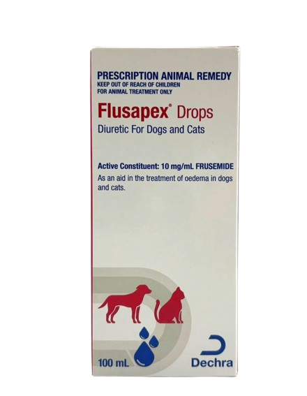 Dechra Flusapex Diuretic Drops for Dogs Cats (25mL / 100mL)