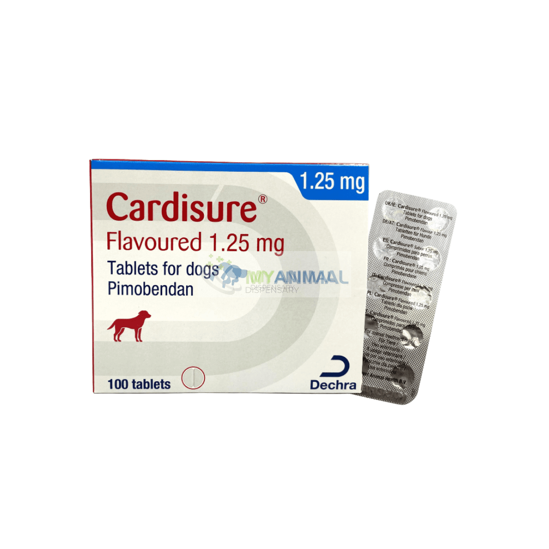 Dechra Cardisure Cardiomyopathy Flavoured Tablet (1.25mg) — My Animal ...