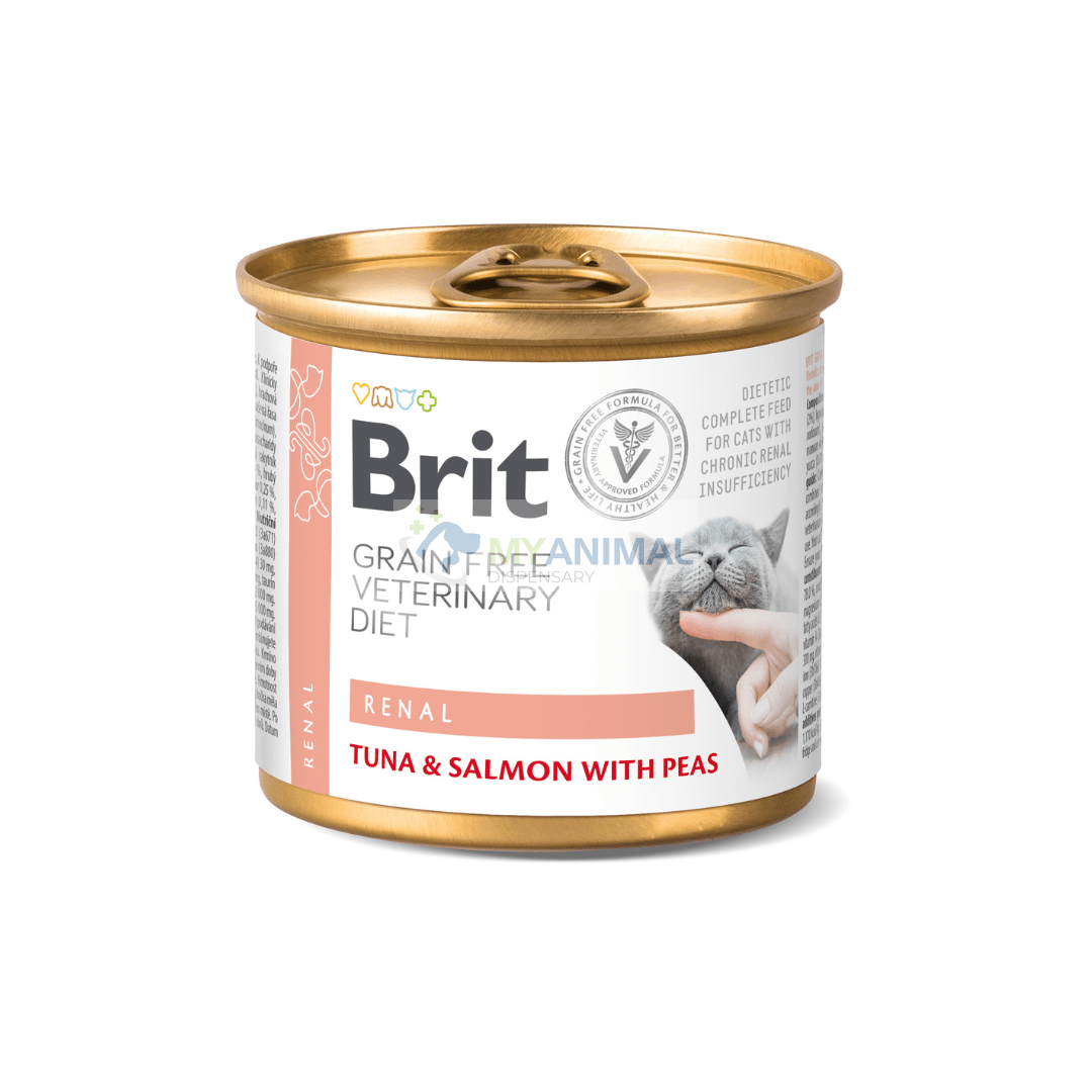 Brit Veterinary Diet Renal Grain-Free Tuna & Salmon with Peas Feline Stew